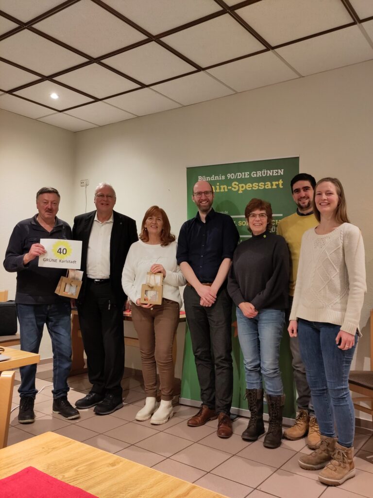 40 JAHRE ORTSVERBAND DIE GRÜNEN KARLSTADT und Jahreshauptversammlung