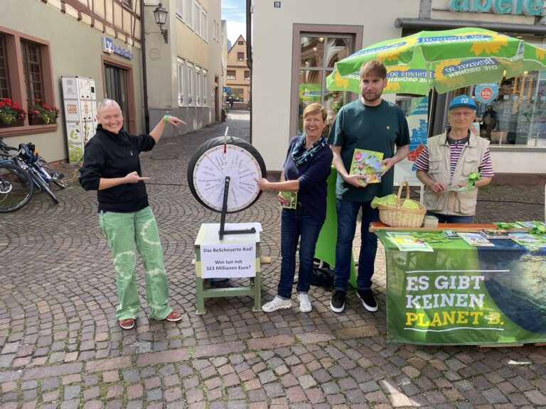 Infostand in Lohr am 02.09.23 