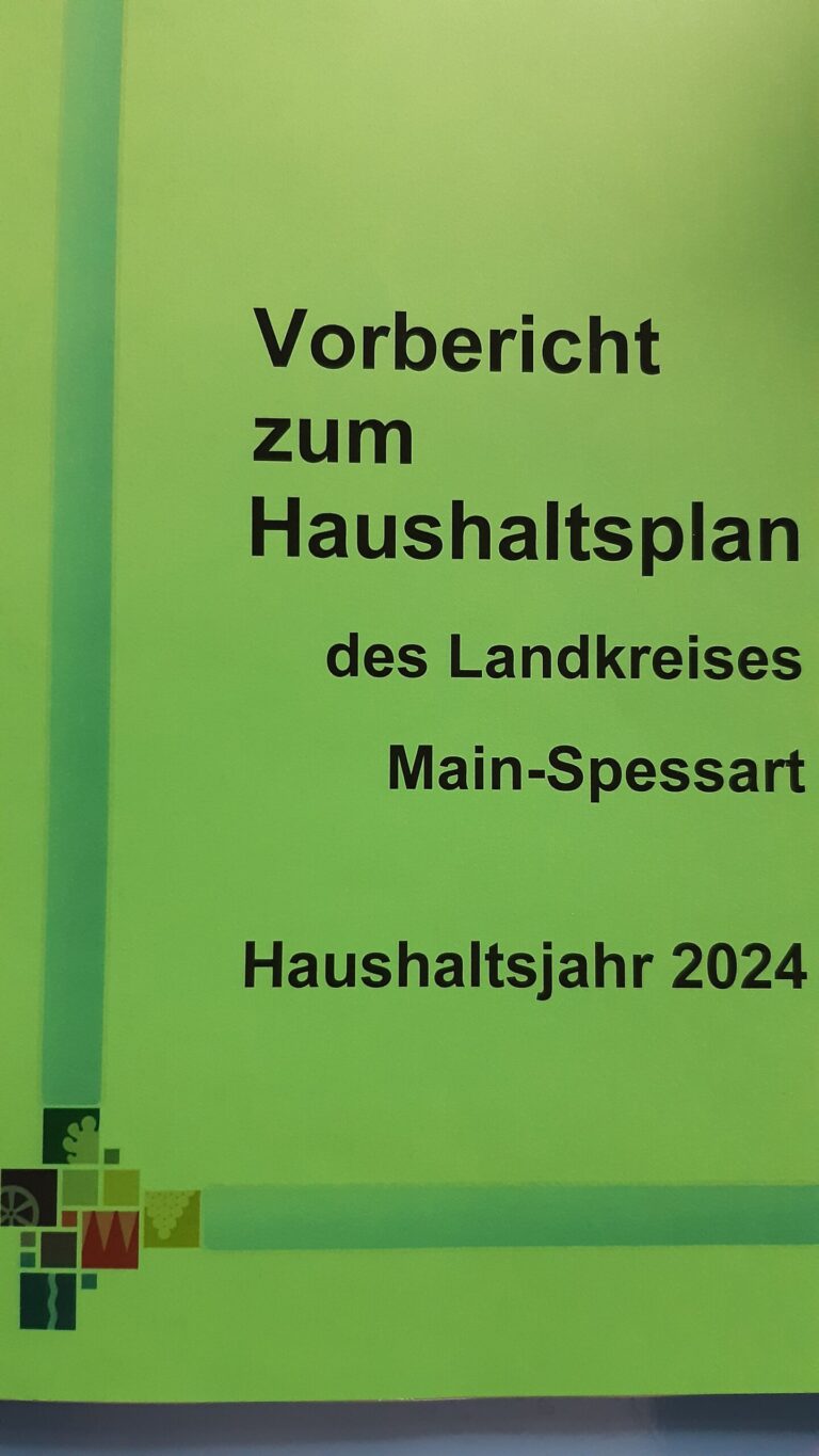 Rede im Kreistag zum Kreishaushalt 2024