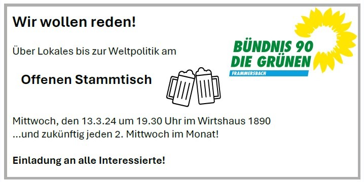Offener Stammtisch OV Frammersbach