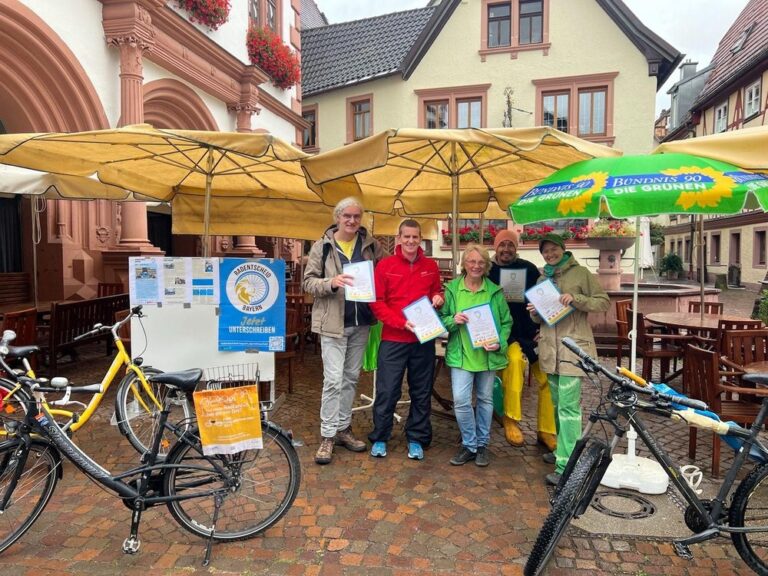 GRÜNE Lohr: Großer Zuspruch bei Unterschriftensammlung für das Fahrradbegehren in Lohr