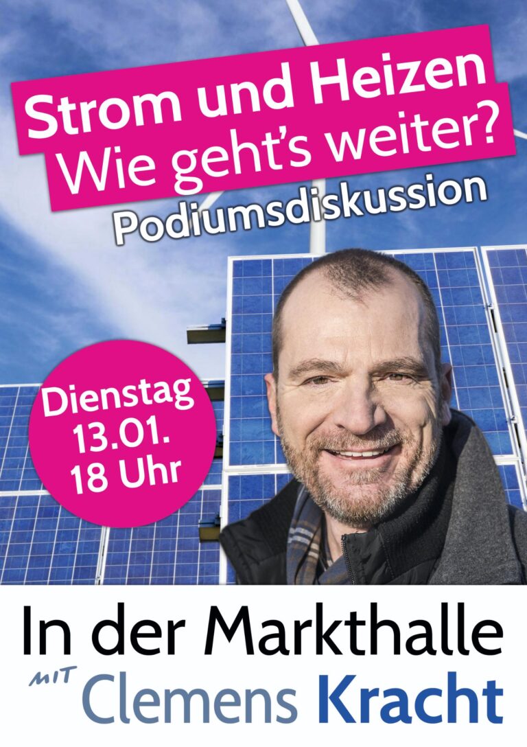 Podiumsdiskussion – Strom und Heizen – Wie geht es weiter in Lohr?